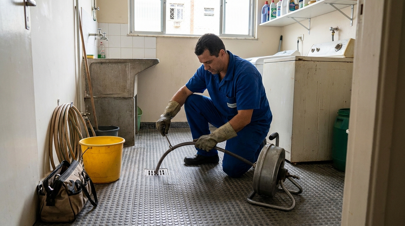 Desentupimento de ralo profissional em Belo Horizonte‑MG
