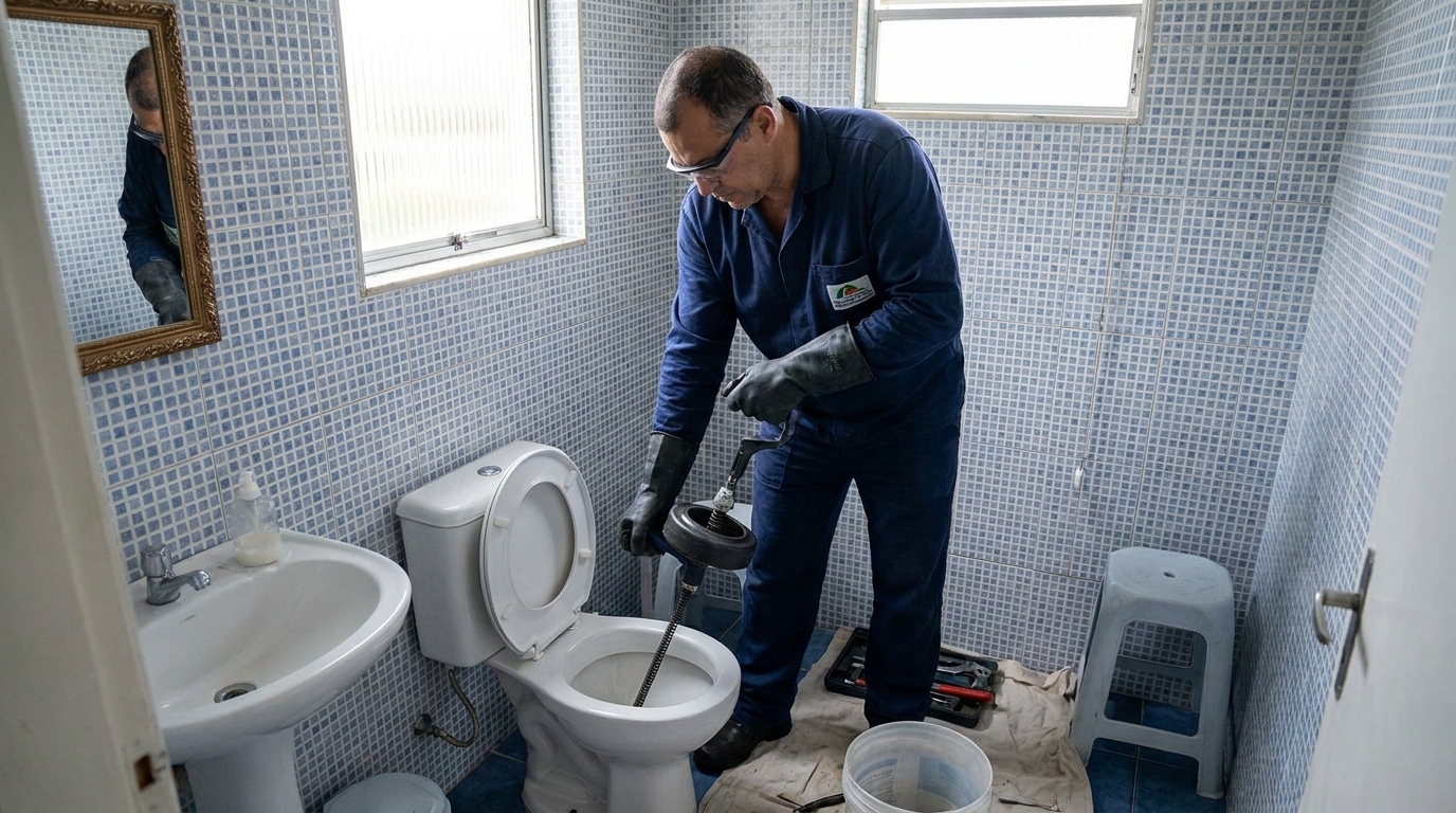 Desentupimento de vaso profissional em Belo Horizonte‑MG