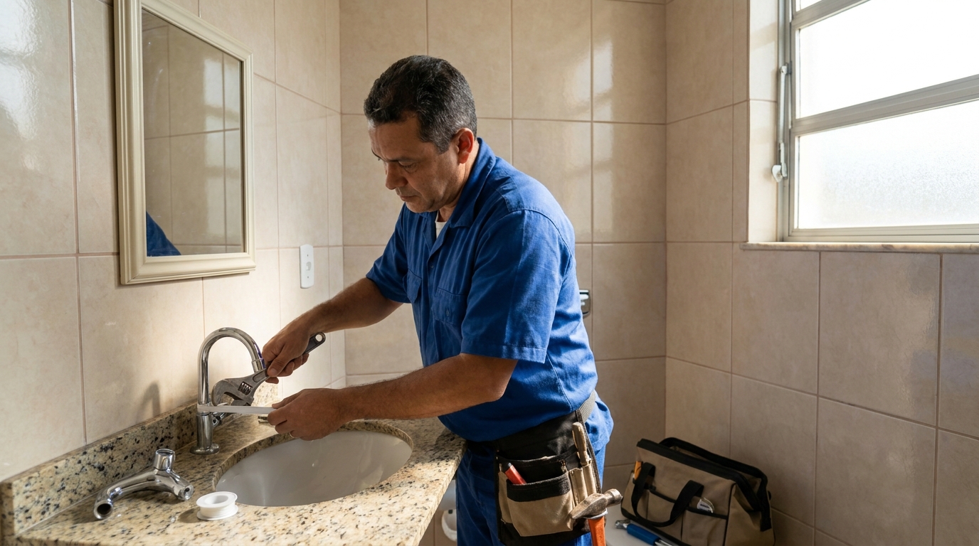 Instalação de torneira de banheiro em Belo Horizonte‑MG