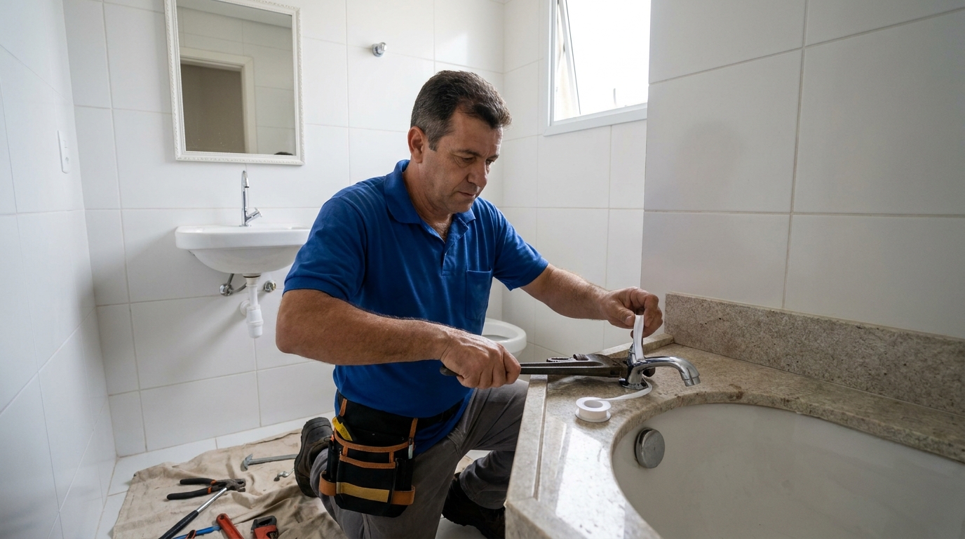 Instalação de torneira de cozinha em Belo Horizonte‑MG