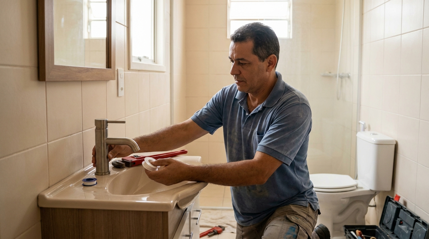 Instalação de torneira profissional em Belo Horizonte‑MG