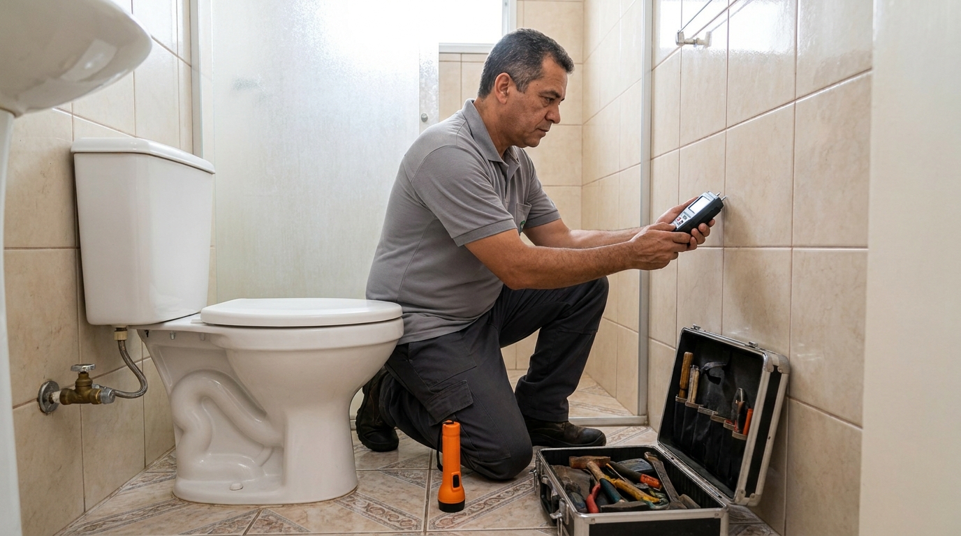 Técnico de caça vazamento com detector em Belo Horizonte‑MG